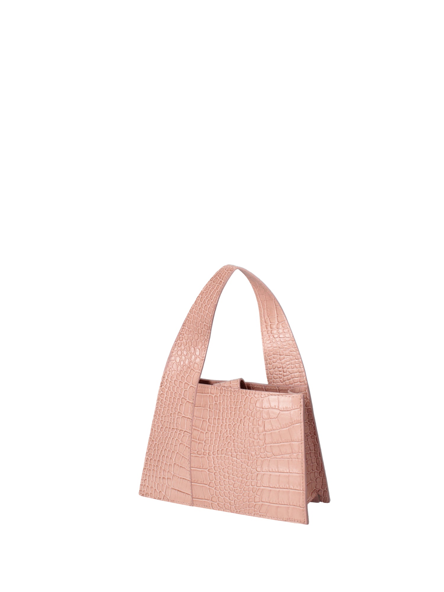Borsa a mano da donna Vera pelle effetto cocco 07220-C68 ROSA Roberta Rossi