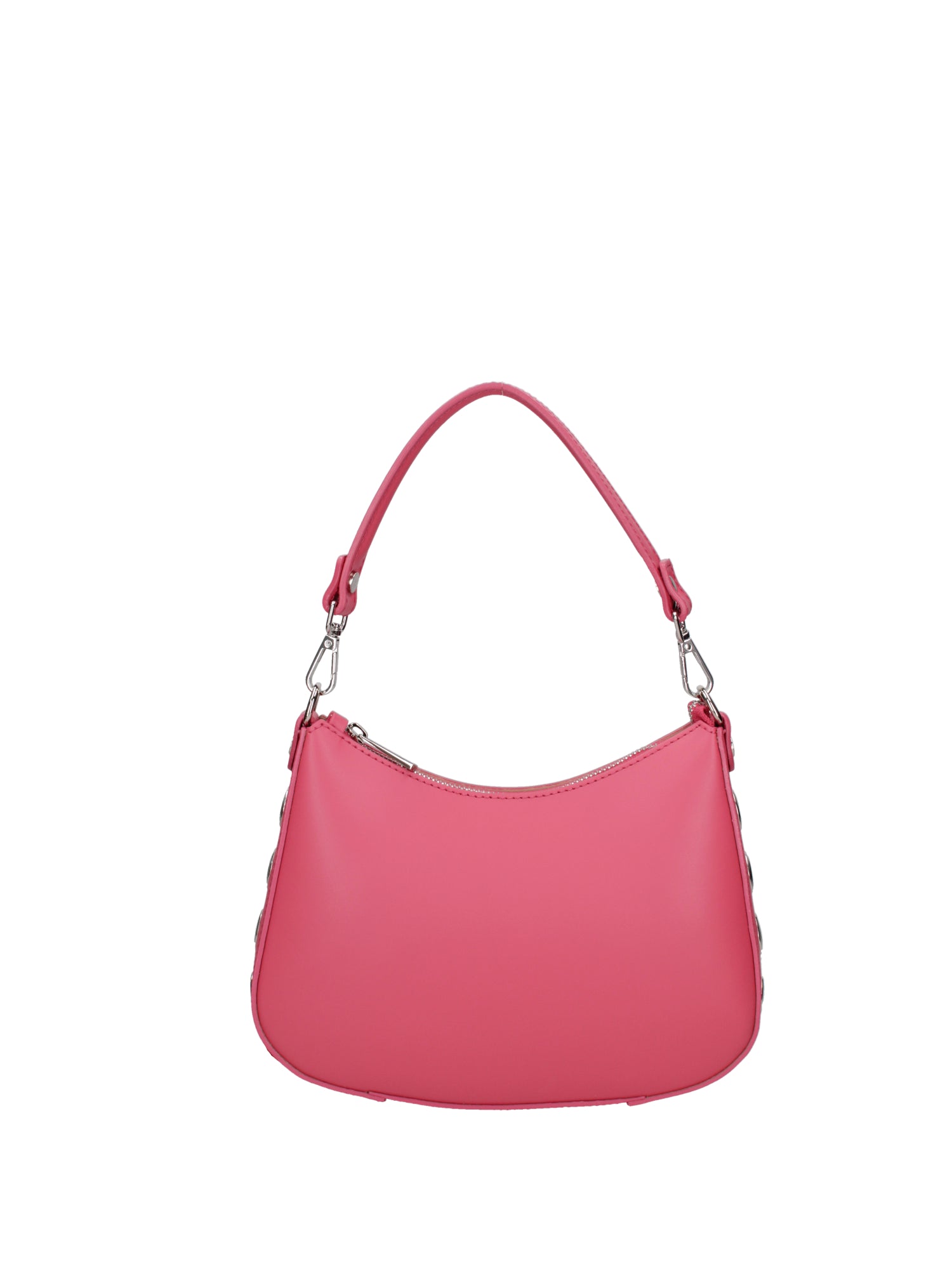 Borsa a spalla da donna 100% pelle ruga 07241-L317 FUXIA Roberta Rossi