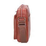 Borsa a tracolla uomo 100% pelle PU PCL3076-BROWN Northampton Polo Club