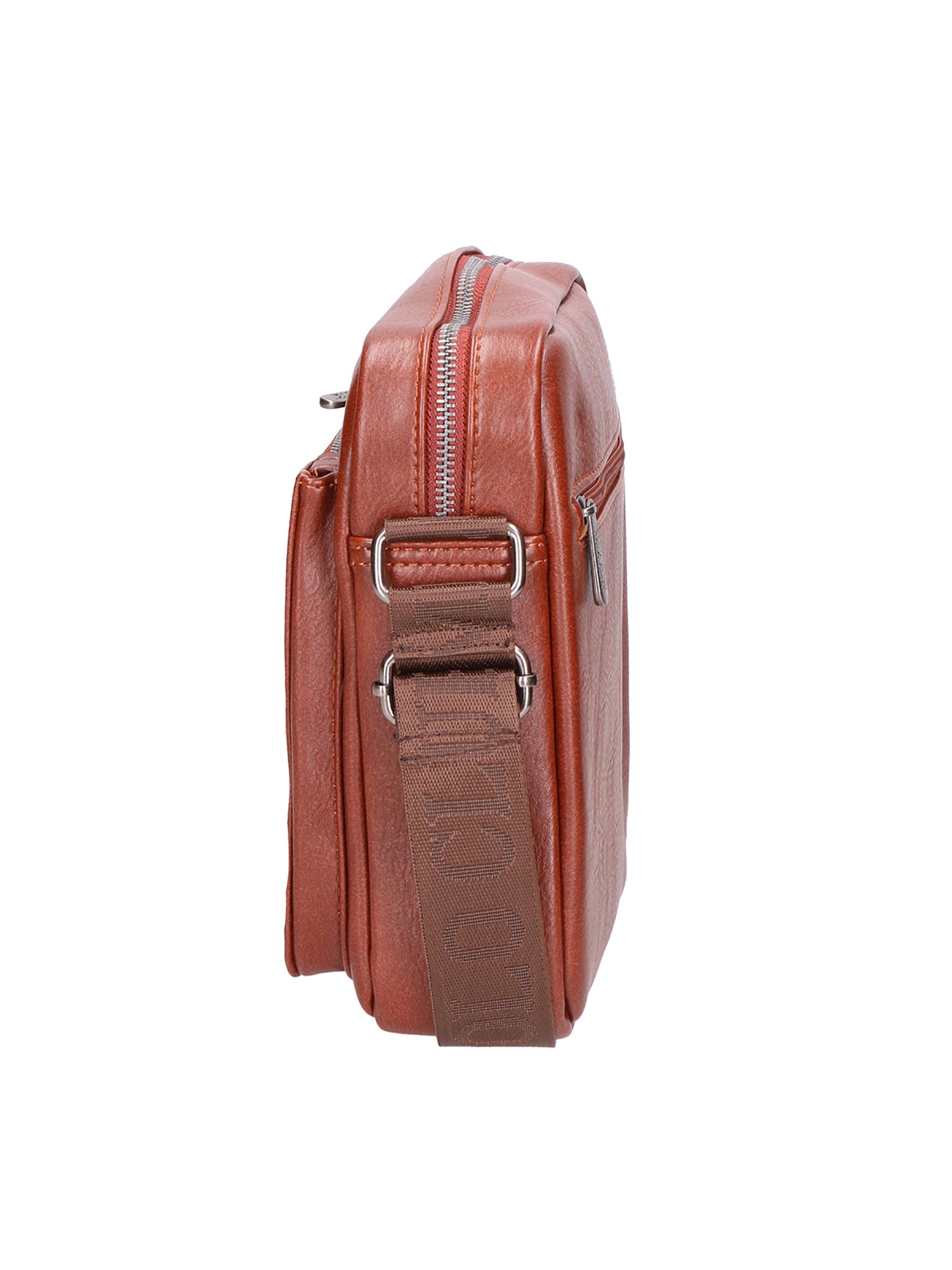 Borsa a tracolla uomo 100% pelle PU PCL3076-BROWN Northampton Polo Club