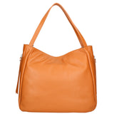 Borsa a spalla da donna Misto pelle e tessuto 07155-D44 CUOIO Roberta Rossi