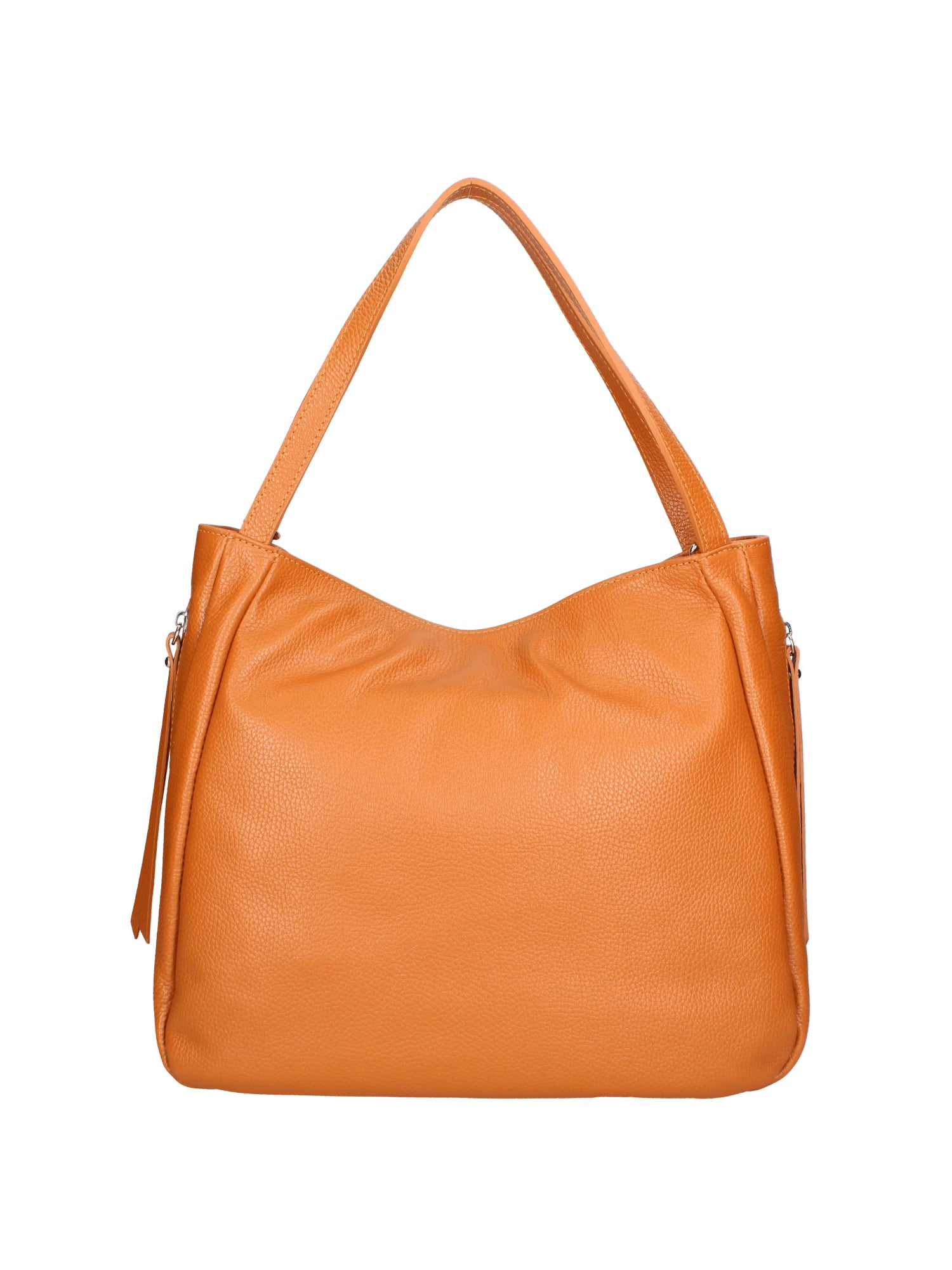 Borsa a spalla da donna Misto pelle e tessuto 07155-D44 CUOIO Roberta Rossi