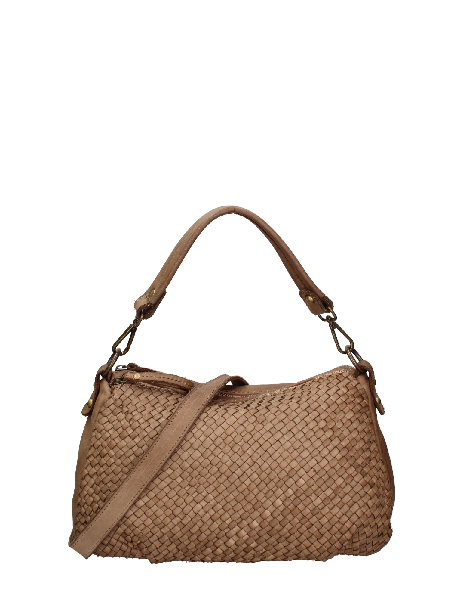 Novella Borsa a spalla da donna Vera pelle 7800-TAUPE Gave Lux