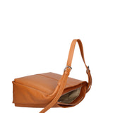 Borsa a spalla da donna Misto pelle e tessuto 07157-D44 CUOIO Roberta Rossi