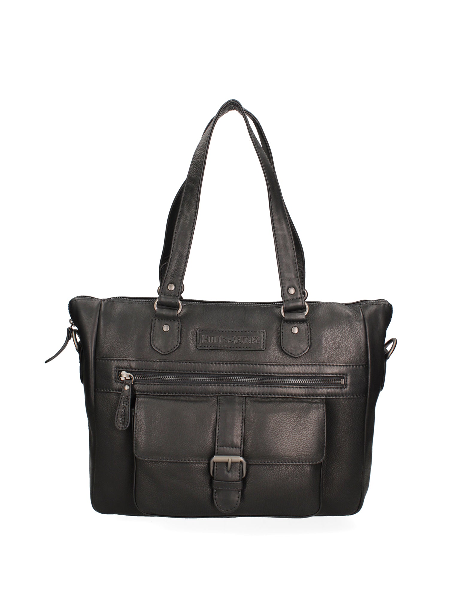 Borsa a spalla uomo in vera pelle Casual HILB-3340-NERO Hill Burry