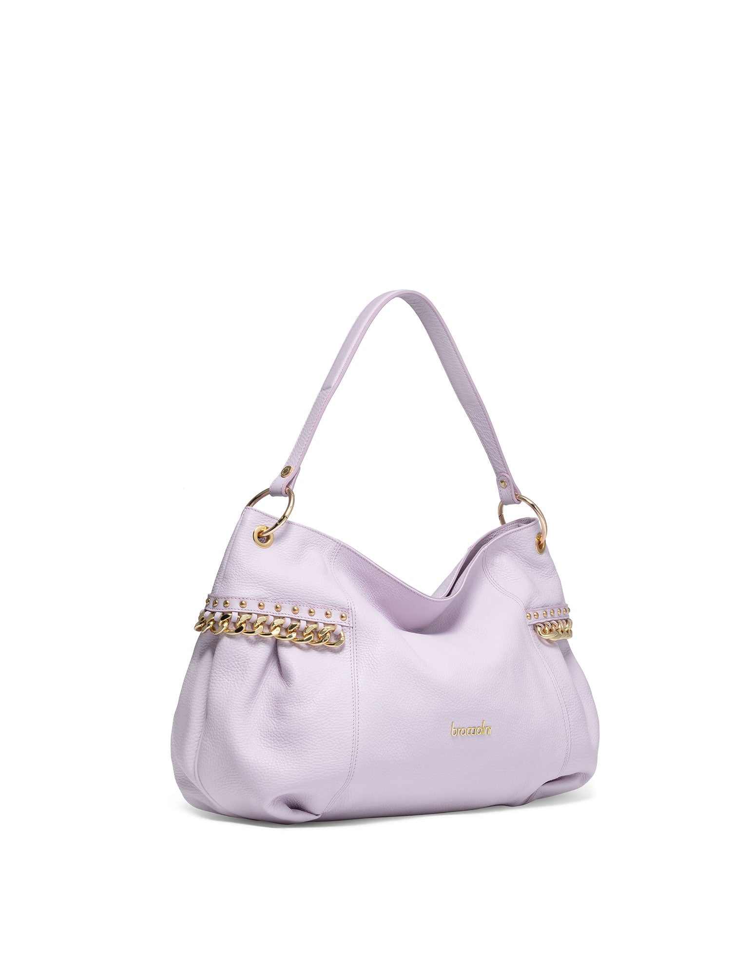 Iolanthe Elite Borsa a spalla da donna Vera pelle B16983-LILLA Braccialini