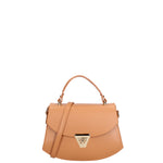 Borsa a mano da donna 100% vera pelle 07202-P 607 CUOIO Roberta Rossi