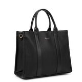 Borsa a mano da donna 100% pelle vegana PU 715-3PT-BLACK Diana&co