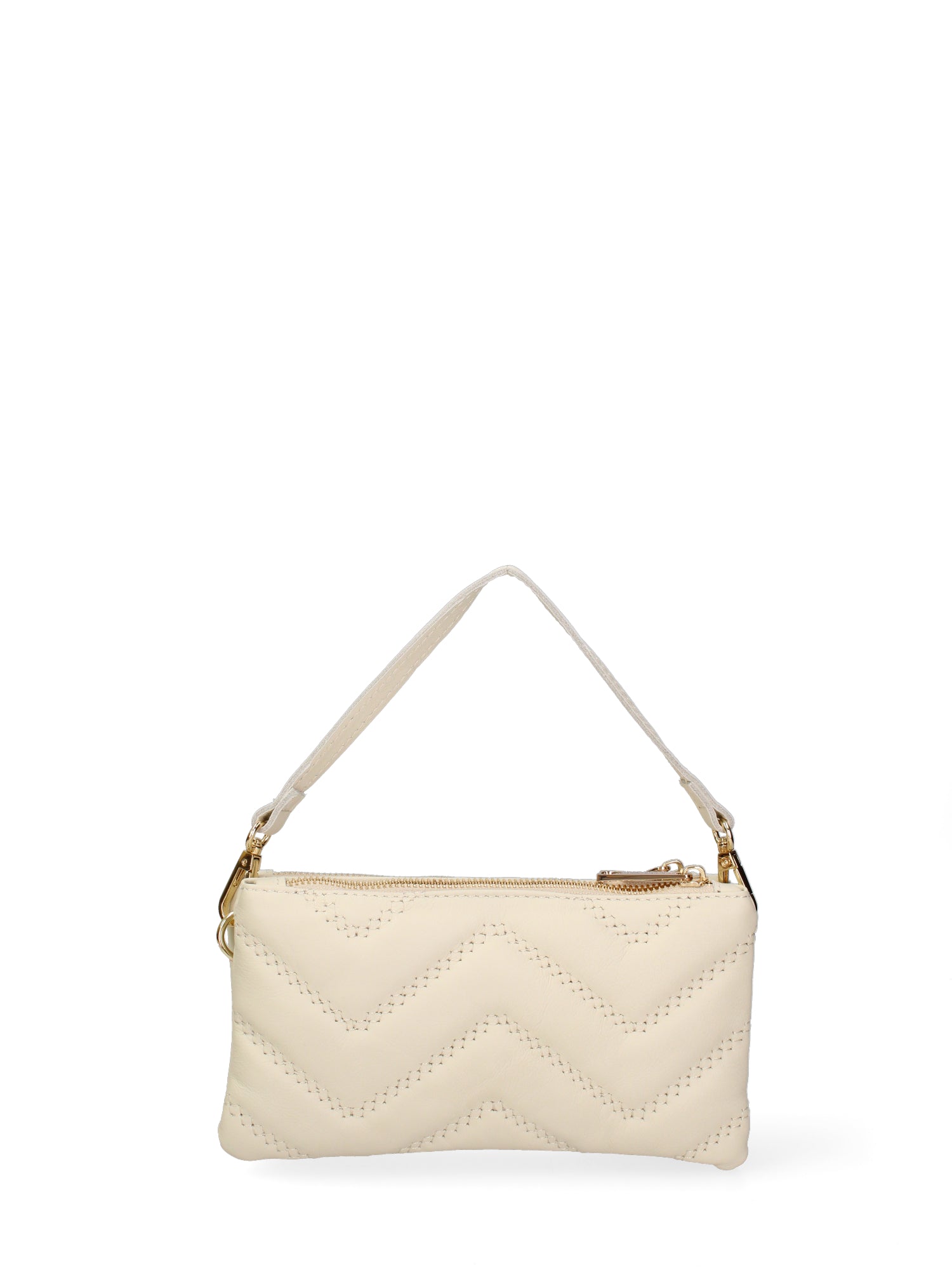 Borsa a spalla da donna Vera pelle JR-W-1109SA-BONE-GOLD John Richmond