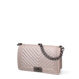 Borsa a mano da donna 100% Pvc FLAT-M 24-STONE - SATIN CDF Marc Ellis