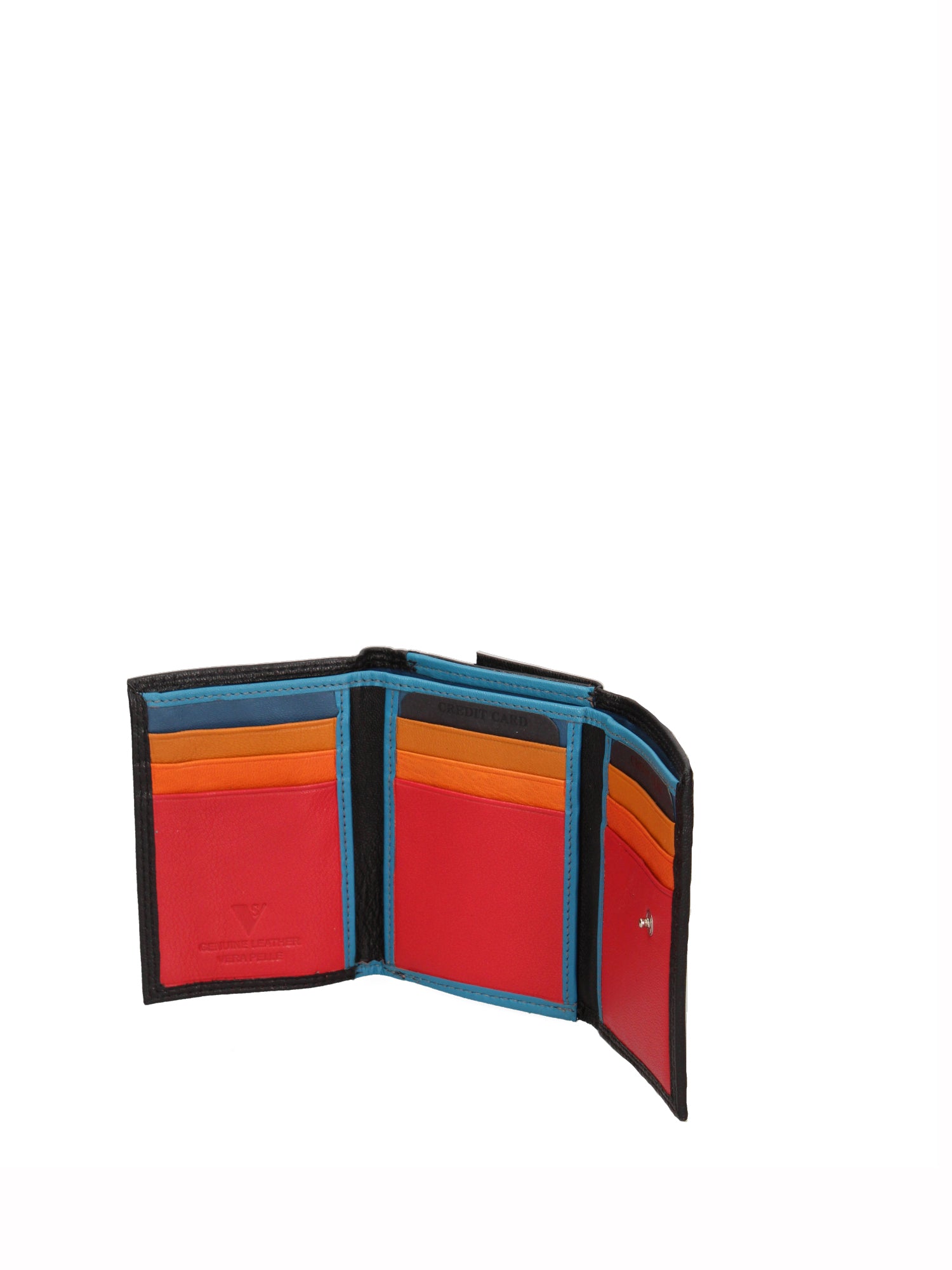 Portafoglio uomo in vera pelle Casual IN-1066-NERO MULTI Sergio Valentini