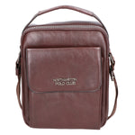 Borsa a tracolla uomo 100% pelle PU PCL3104-COFFEE Northampton Polo Club