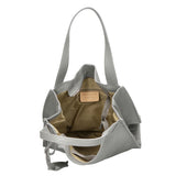 Aelia Borsa a spalla da donna Vera pelle 3312-D16 GRIGIO GREY Gave Lux