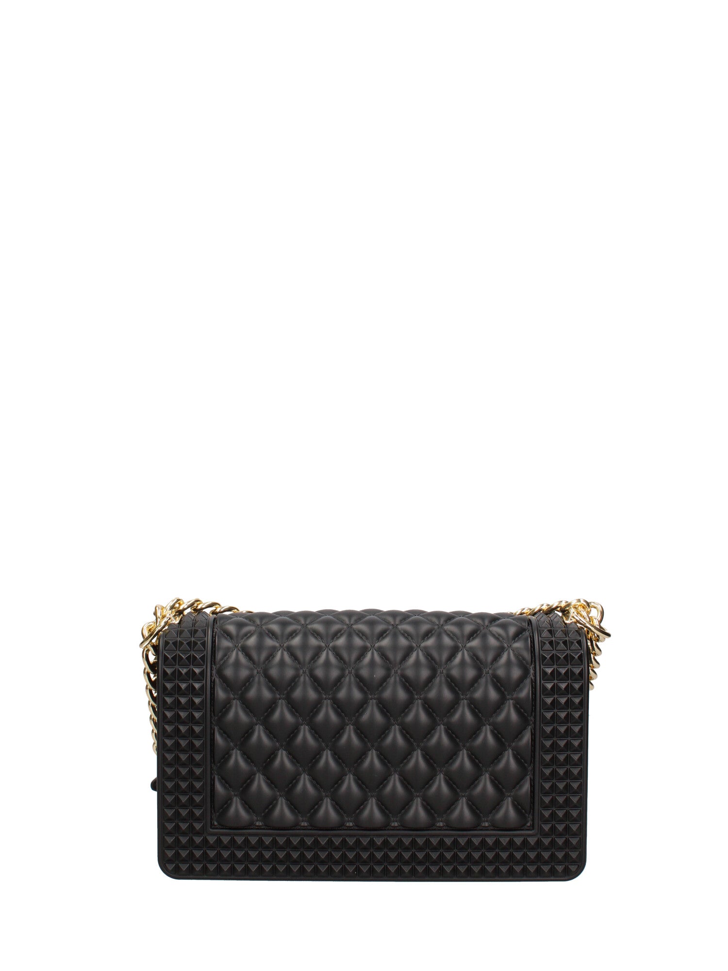 Borsa a mano donna 100% gomma FLAT PENKA M-BLACK-GOLD Marc Ellis