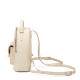 Zaino da donna in pelle vegana Casual 712-3PT-BEIGE Diana&co