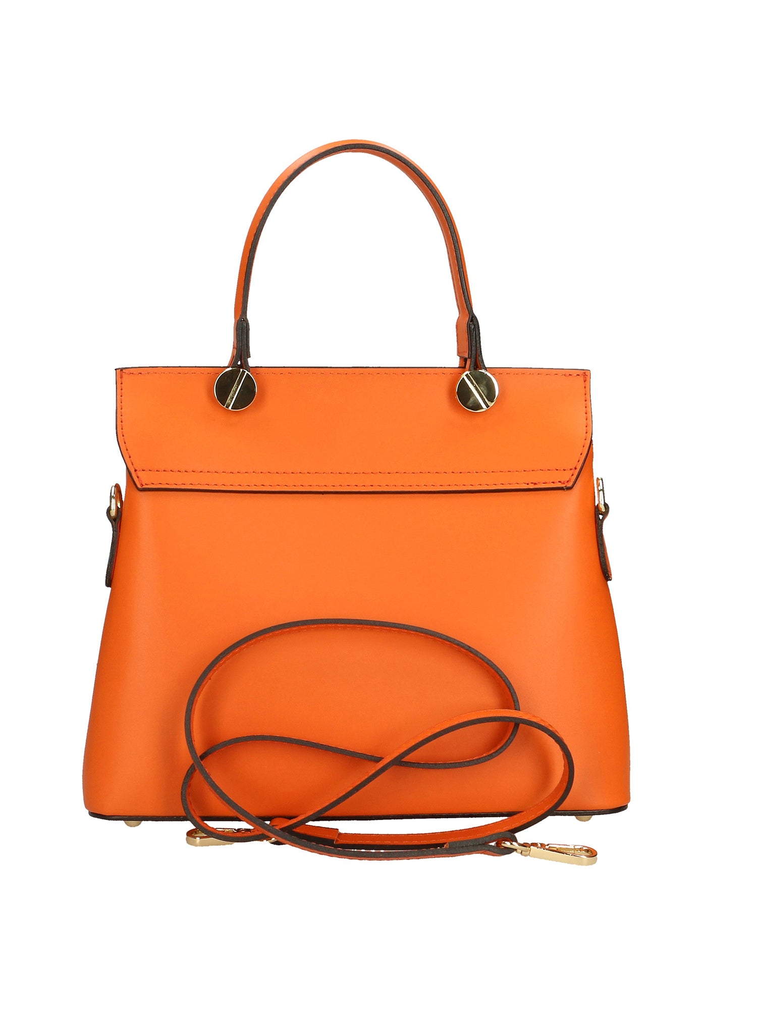 Borsa a mano da donna 100% vera pelle 7708-L811 ARANCIONE Gave Lux