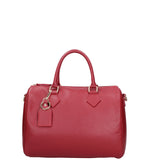 Aralia Borsa a bauletto da donna 100% pelle 5176-D10 ROSSO SCURO DARK RED Gave Lux