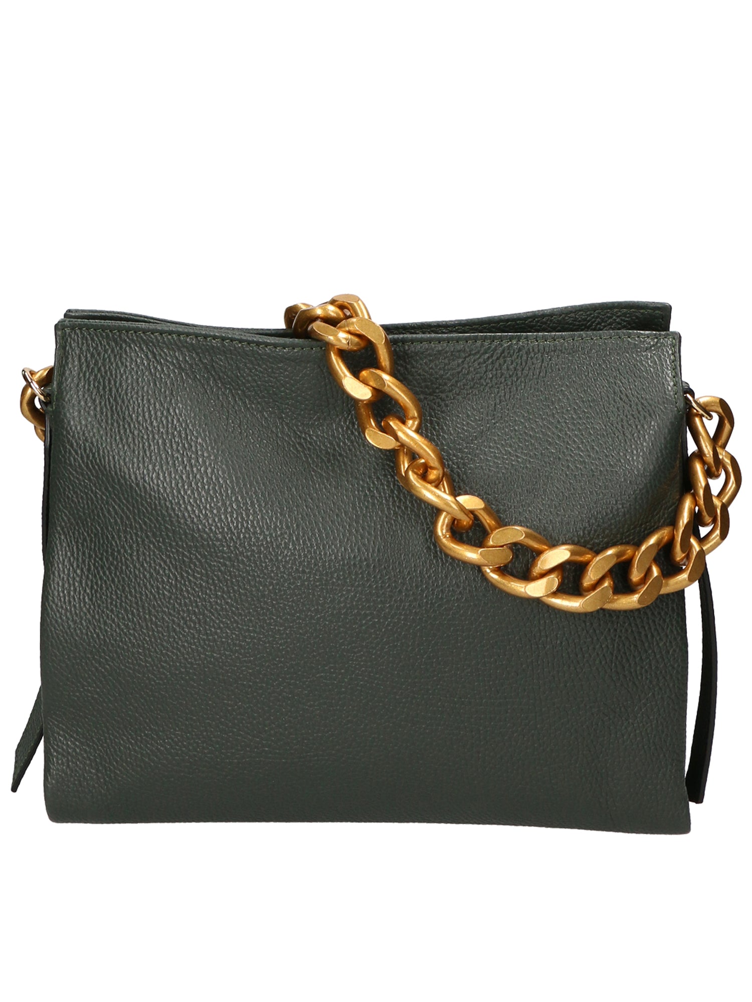 Annalou Borsa a spalla da donna Vera pelle 05417-D14 VERDE SCURO Gave Lux