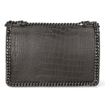 Crystalline Borsa a tracolla da donna Vera pelle 80066-GRIGIO Gave Lux