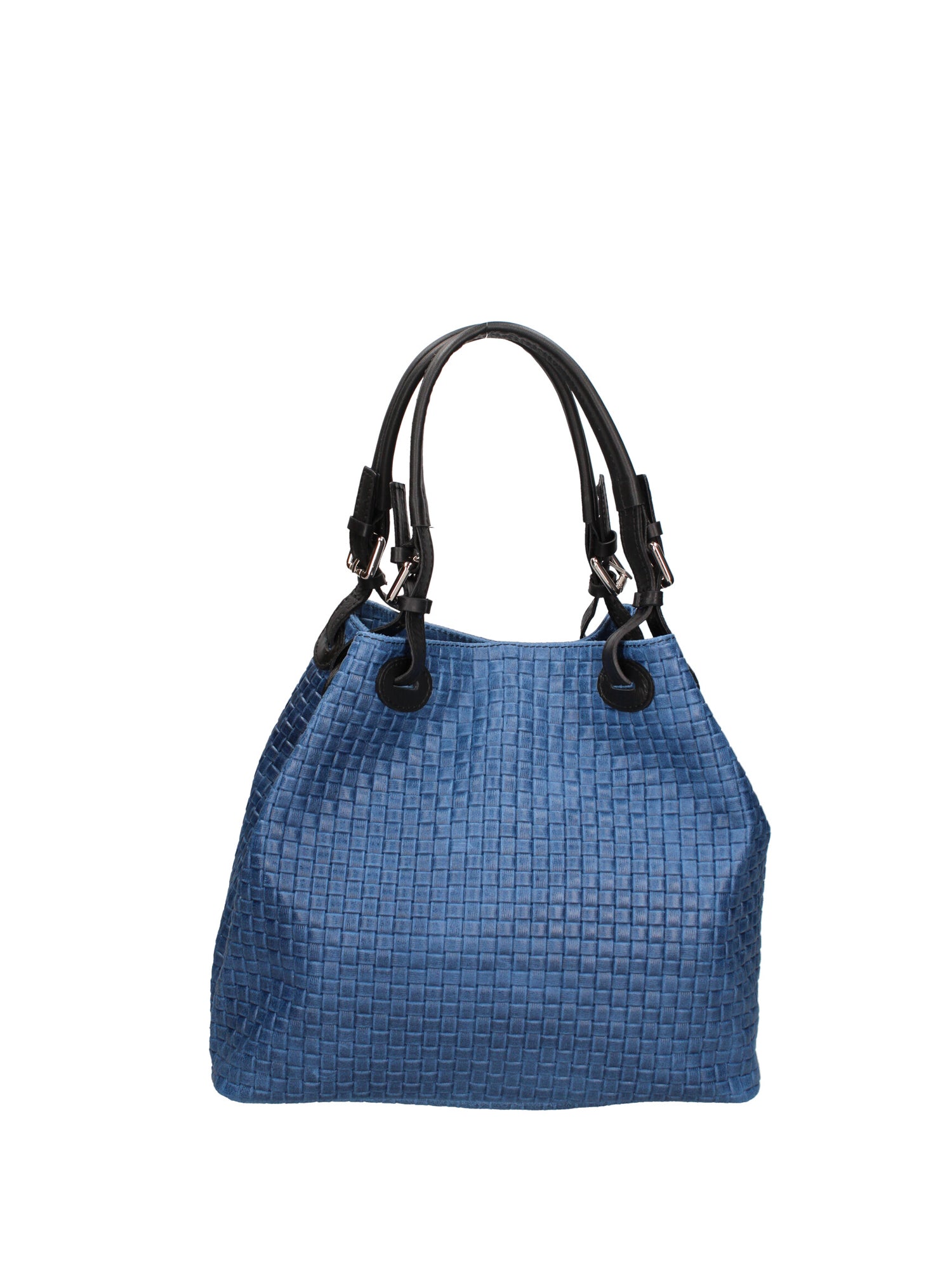 Araminta Borsa Shopper da donna Vera Pelle 80047-012 BLU JEANS Gave Lux