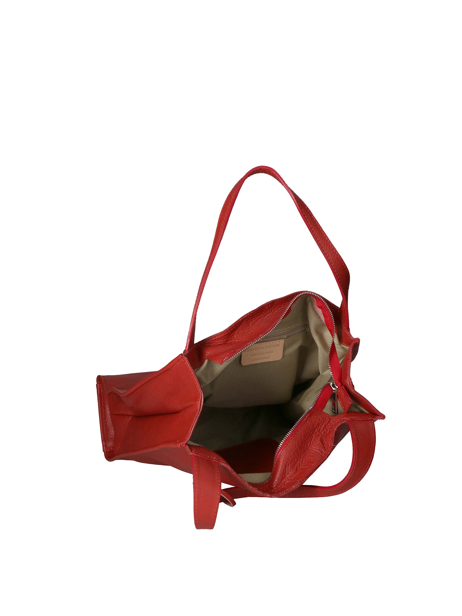 Seraphina Ultra Borsa a spalla da donna Vera pelle 3311-D08 ROSSO RED Gave Lux