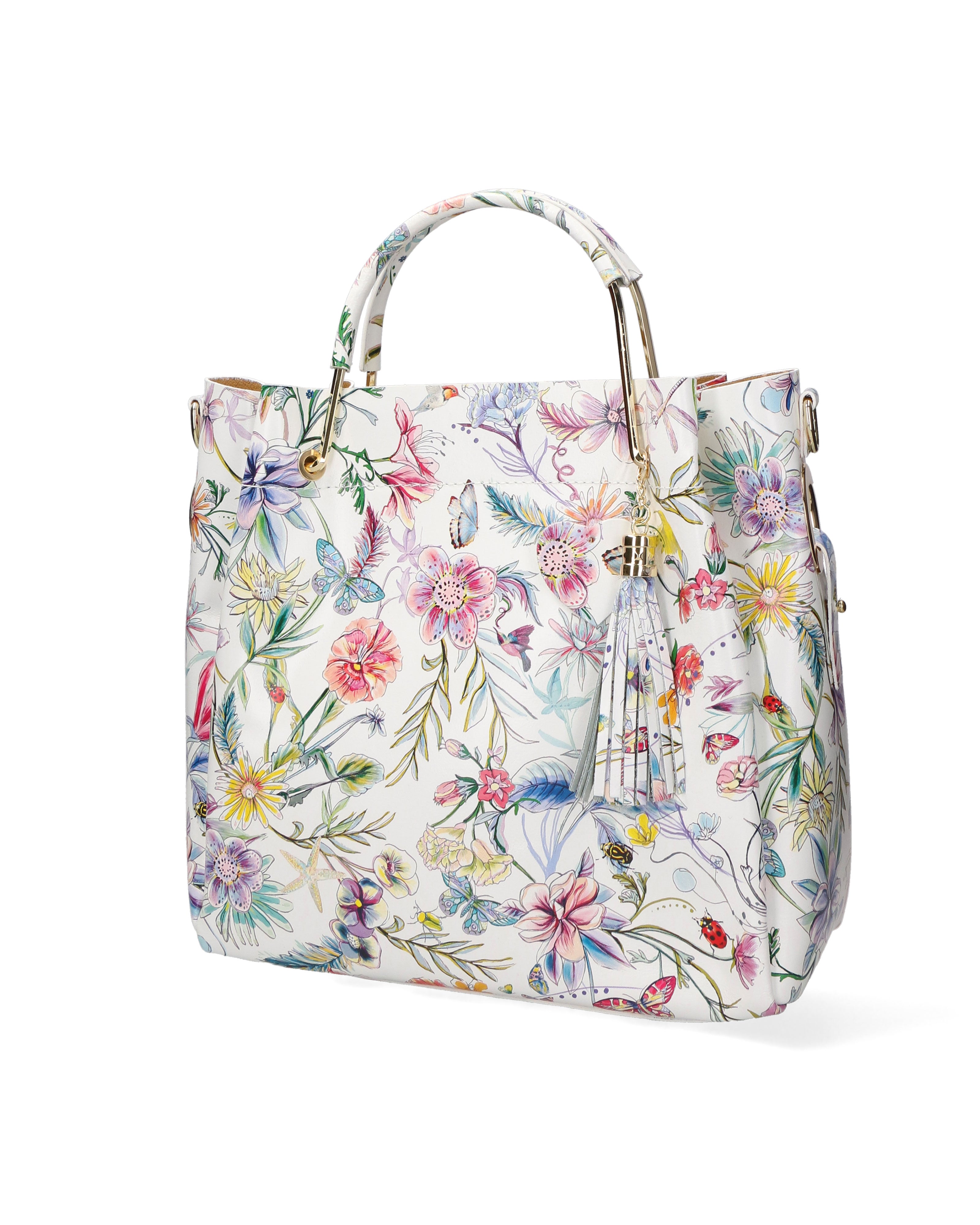 Zeffira Borsa a mano da donna 100% pelle 36003-FIORE-3 Gave Lux