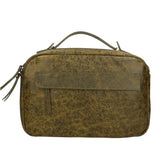 Vera Pelle 6542-VERDE GREEN Borsa a mano unisex Modello Avelon Gave Lux