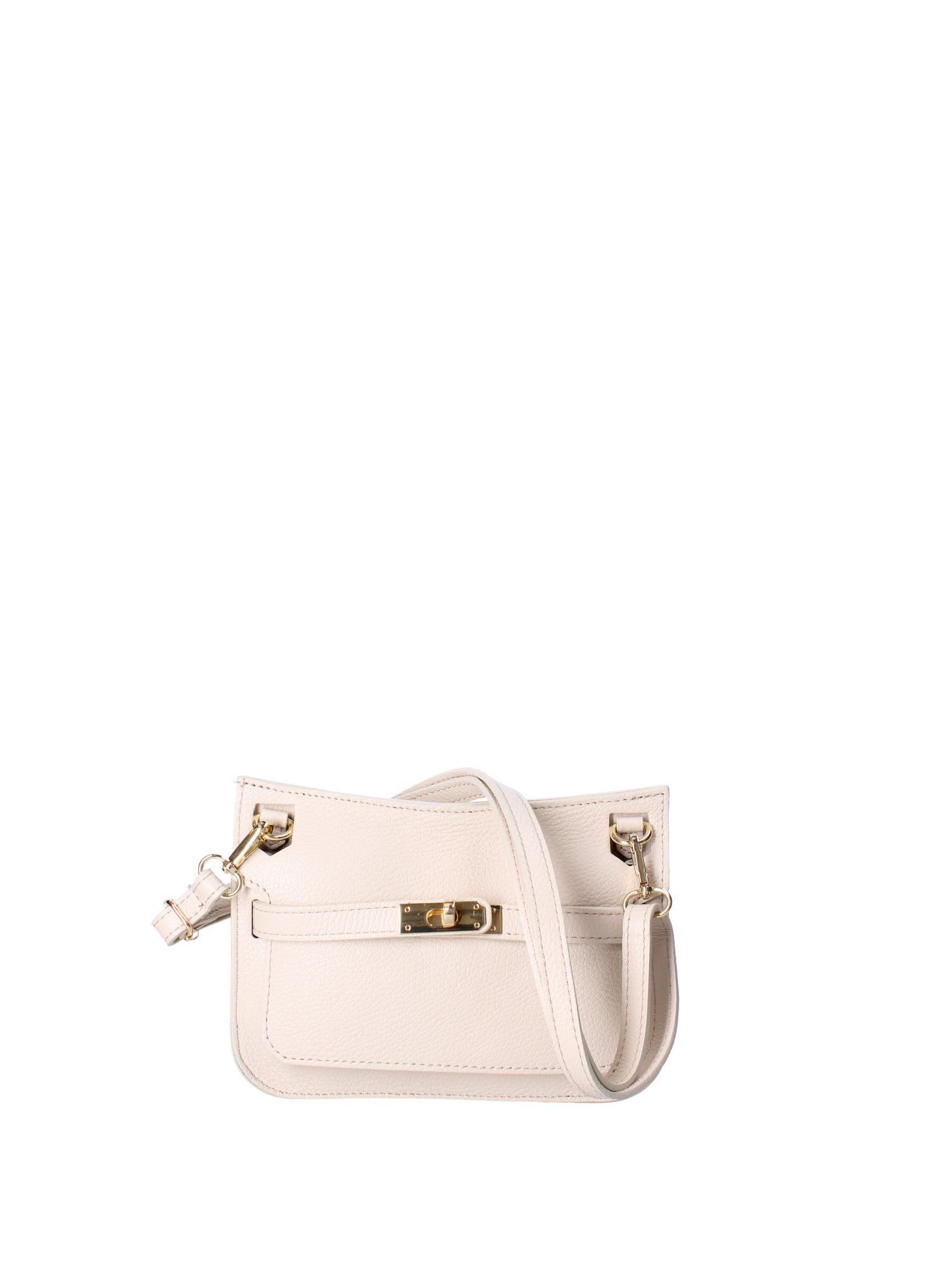 Katie Borsa a tracolla da donna 100% vera pelle 07145-D37 LATTE Viola Castellani