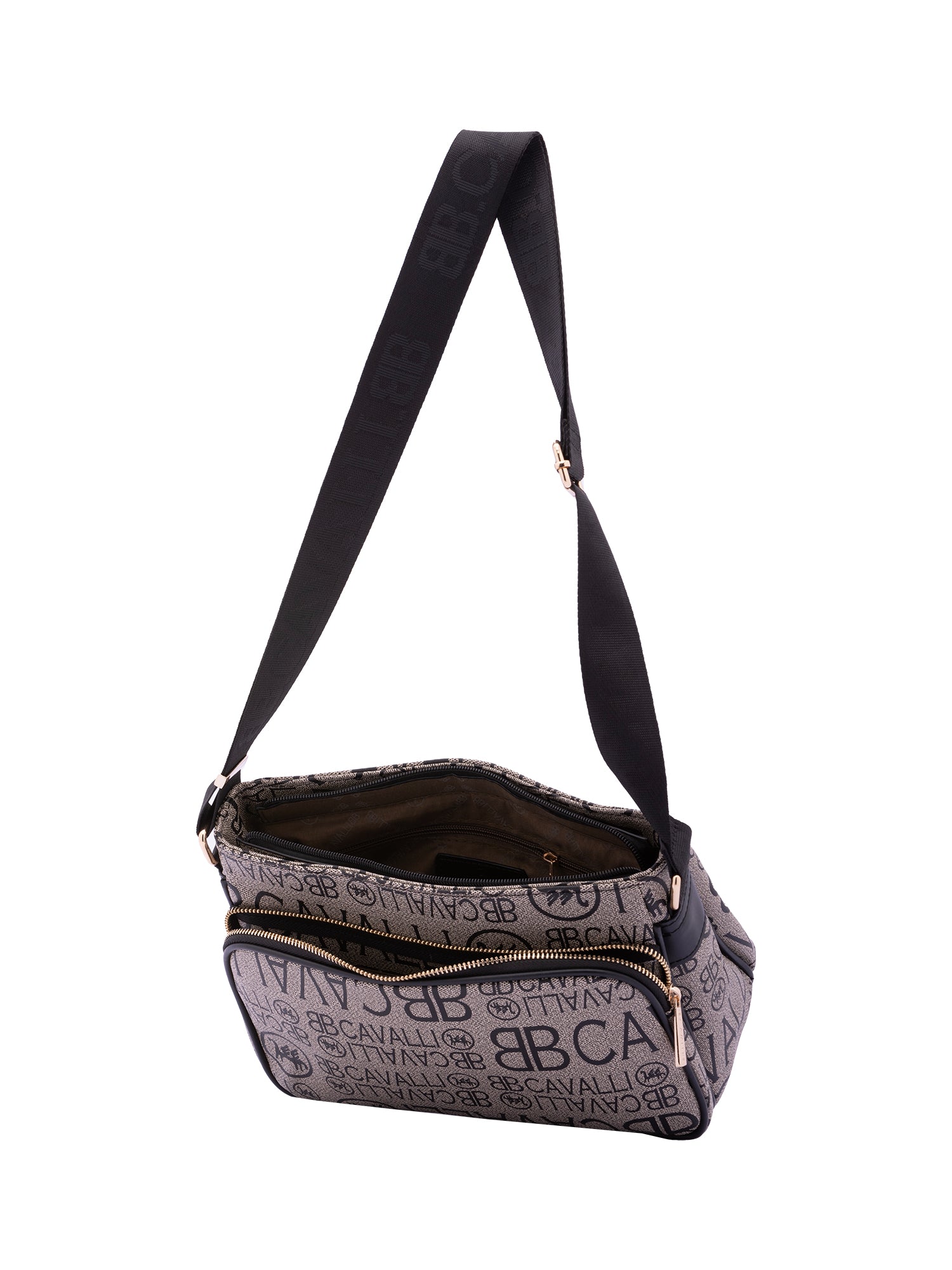 Borsa a tracolla da donna Ecopelle BC1438-NERO B Cavalli
