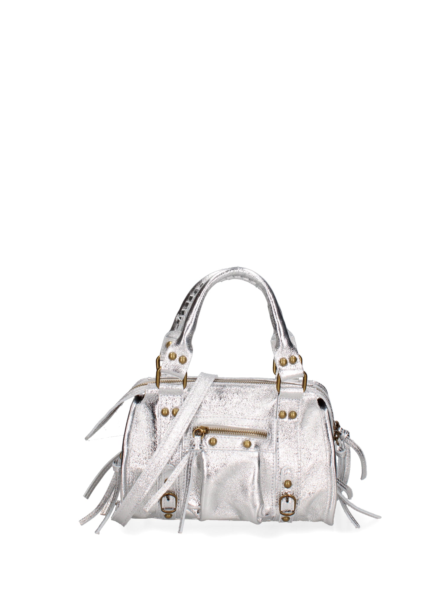 Solara Borsa a spalla da donna Vera pelle 06091 LM-L001 ARGENTO Gave Lux