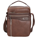 Borsa a tracolla uomo in pelle PU Casual PCL3004-BROWN Northampton Polo Club
