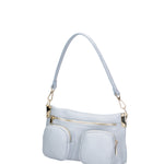 Borsa a spalla da donna Vera pelle 07147-D92 CELESTE Roberta Rossi
