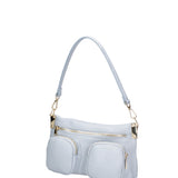 Borsa a spalla da donna Vera pelle 07147-D92 CELESTE Roberta Rossi