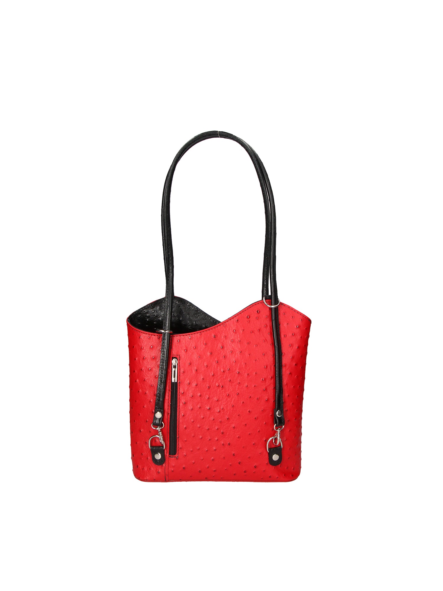 Chanel 3005-12 ROSSO SCURO 20 NERO Zaino da donna in vera pelle Gave Lux