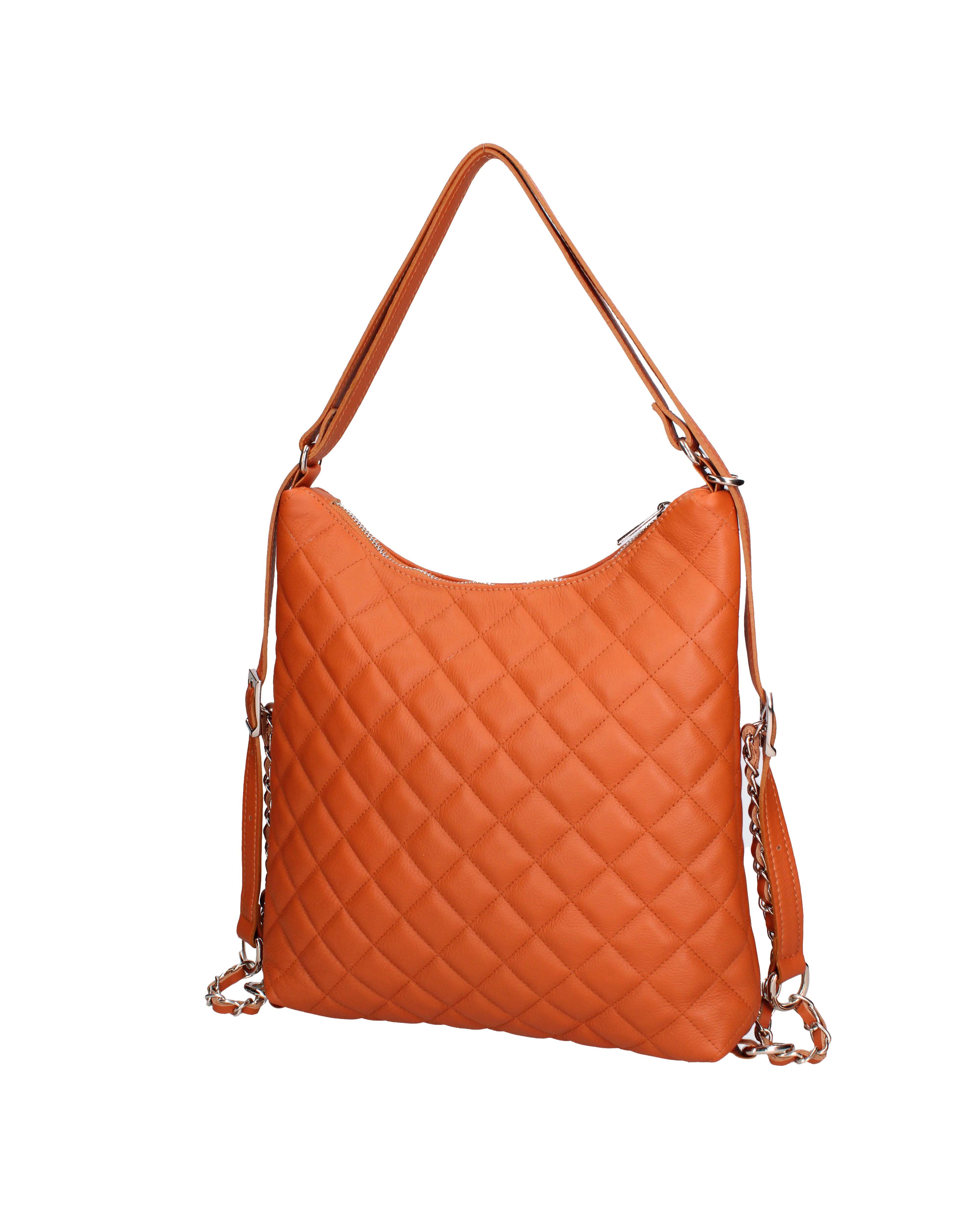 Borsa a spalla convertibile in zaino Vera pelle 07144-S44 CUOIO Roberta Rossi
