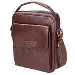 Borsa a tracolla uomo 100% pelle PU PCL3104-COFFEE Northampton Polo Club