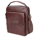Borsa a tracolla uomo 100% pelle PU PCL3104-COFFEE Northampton Polo Club