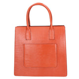 Giulia Borsa a mano da donna Vera pelle effetto cocco 468W-LU35 MATTONE Viola Castellani