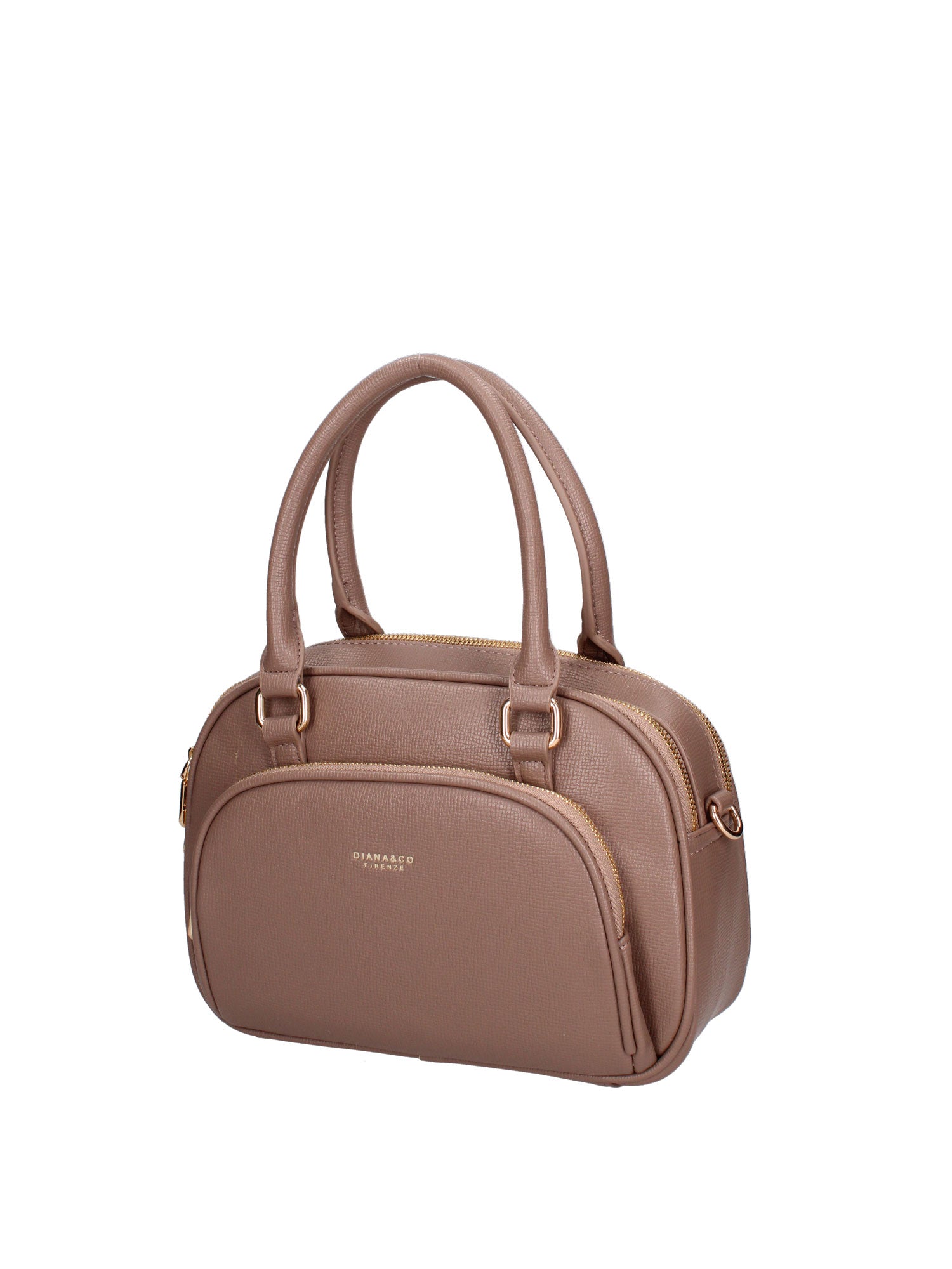 Borsa a mano da donna Ecopelle 601-4-TAUPE Diana&co