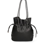 Borsa a spalla da donna 100% PVC F6717-2-BLACK David Jones