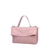 Borsa a spalla da donna Vera pelle 07159-D56 PINK Viola Castellani