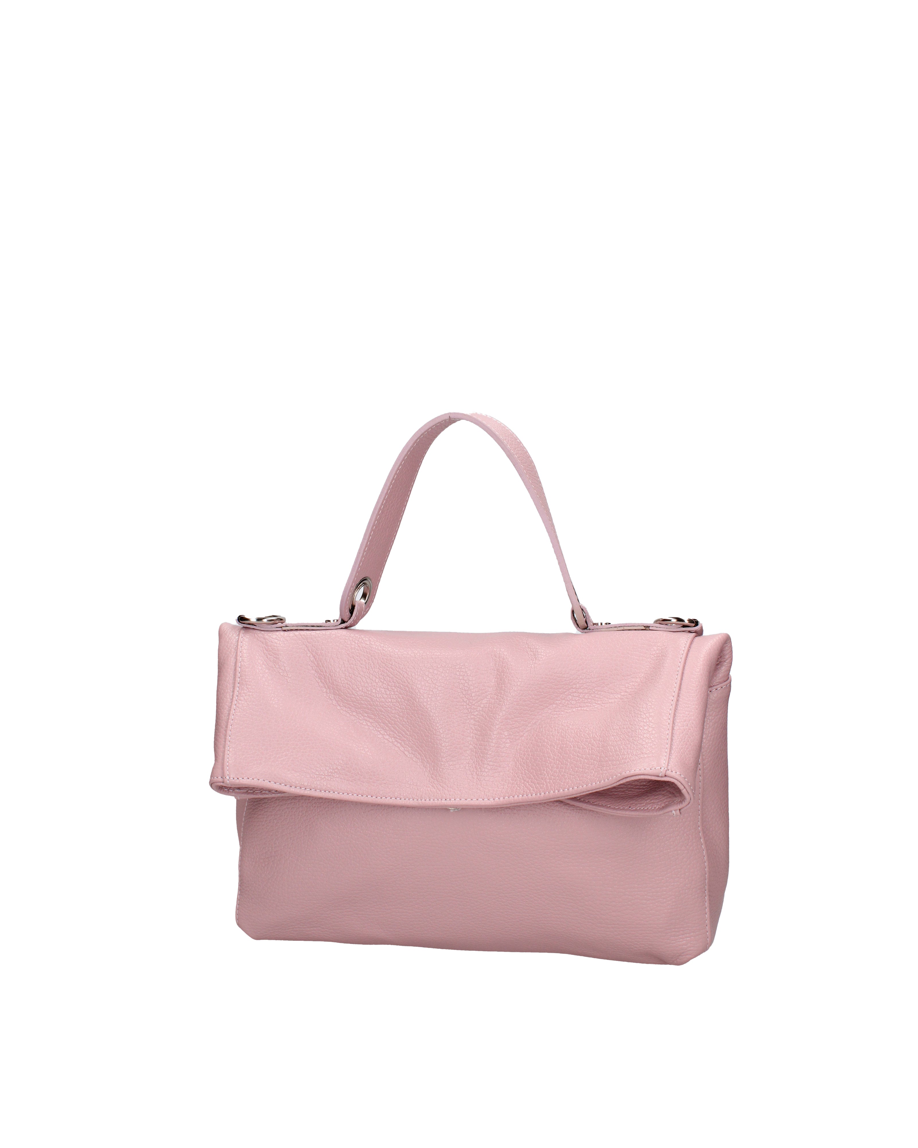 Borsa a spalla da donna Vera pelle 07159-D56 PINK Viola Castellani