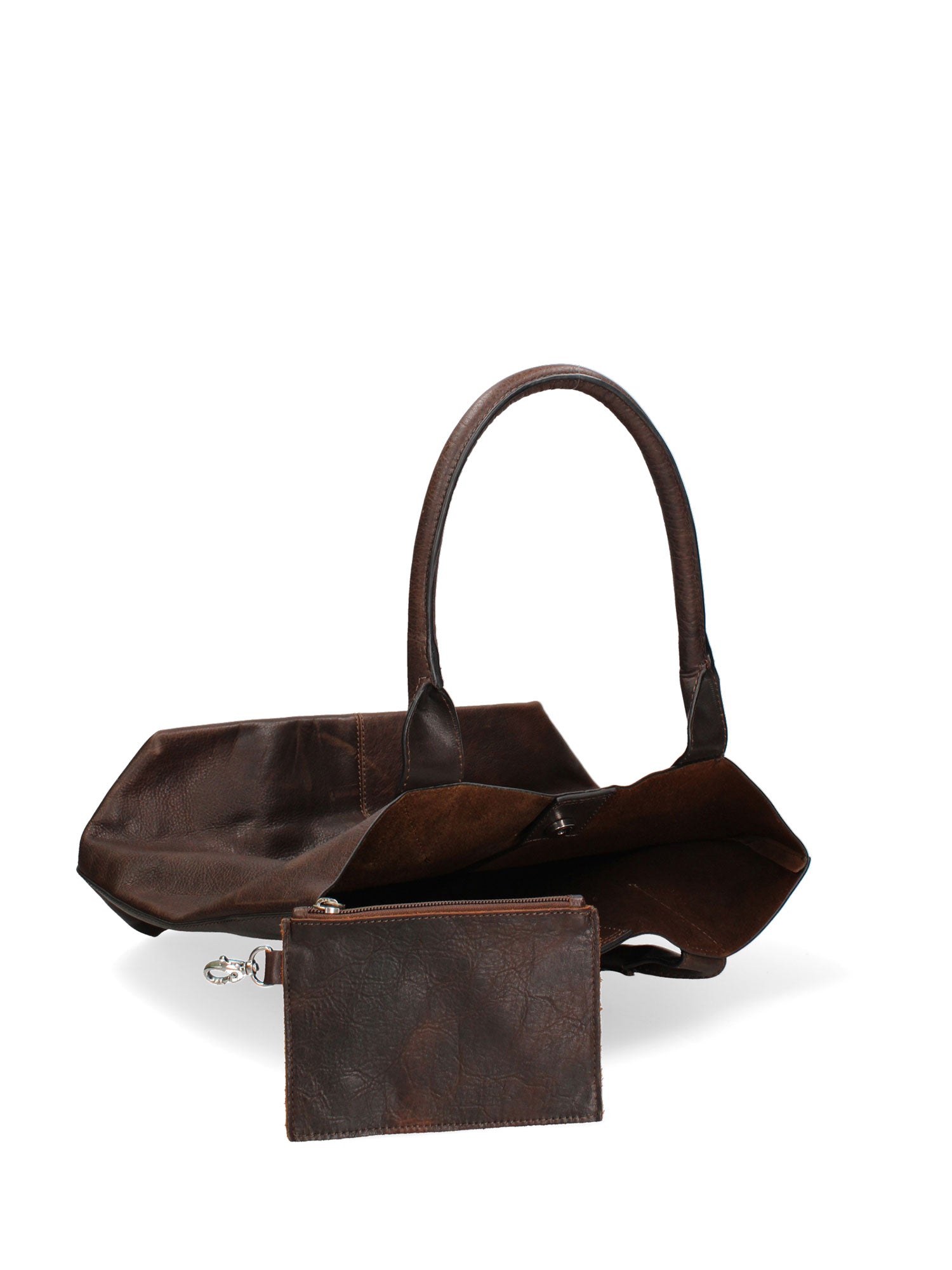 Brunella Borsa a mano da donna 100% pelle 524807-D23 T.MORO Gave Lux