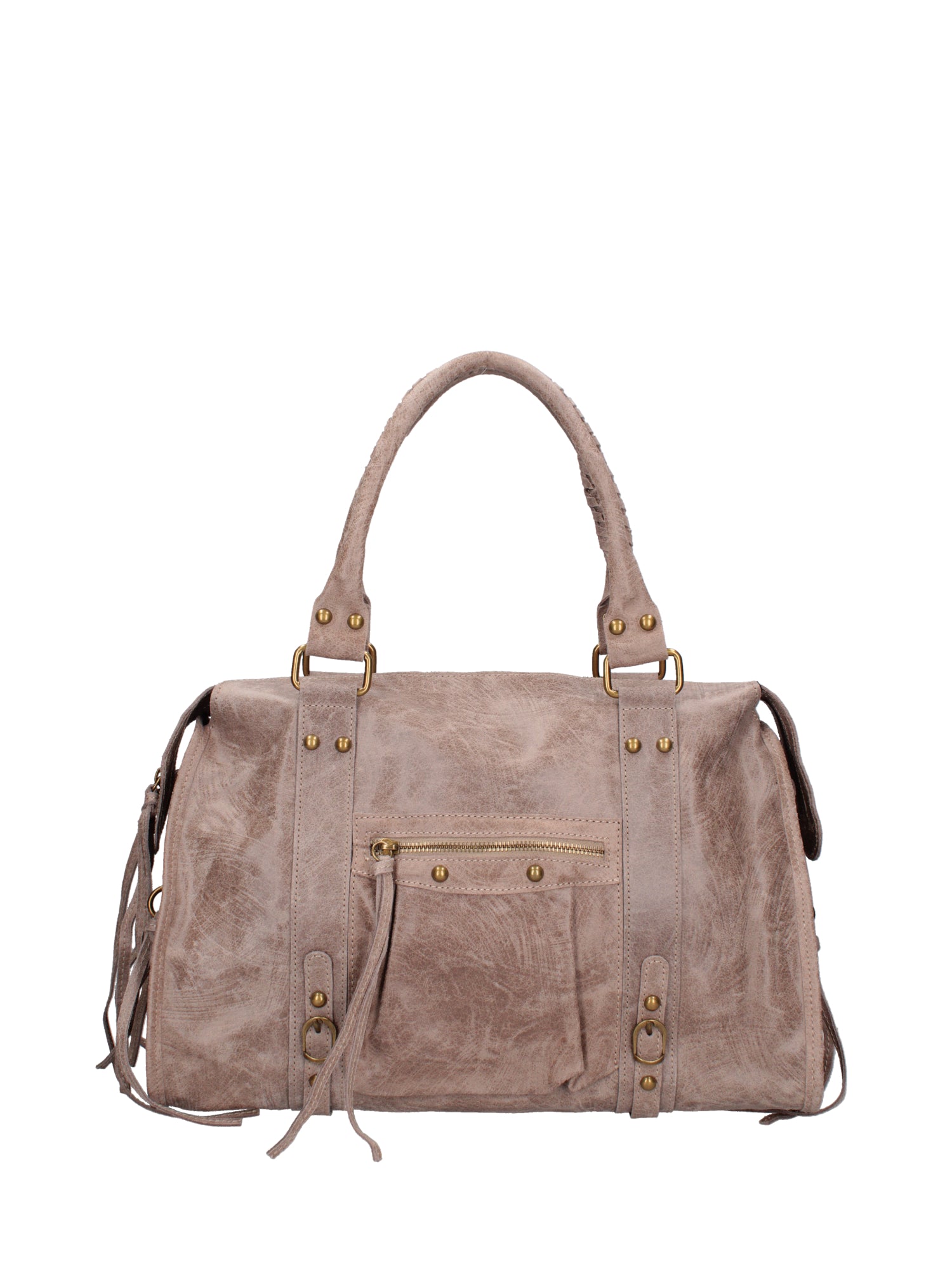 Elara Borsa a spalla da donna Vera pelle 06090-009 TAUPE SCURO Gave Lux