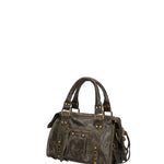 Erisia Borsa a spalla da donna Vera pelle 06091-049 VERDE MILITARE SCURO Gave Lux