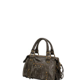 Erisia Borsa a spalla da donna Vera pelle 06091-049 VERDE MILITARE SCURO Gave Lux