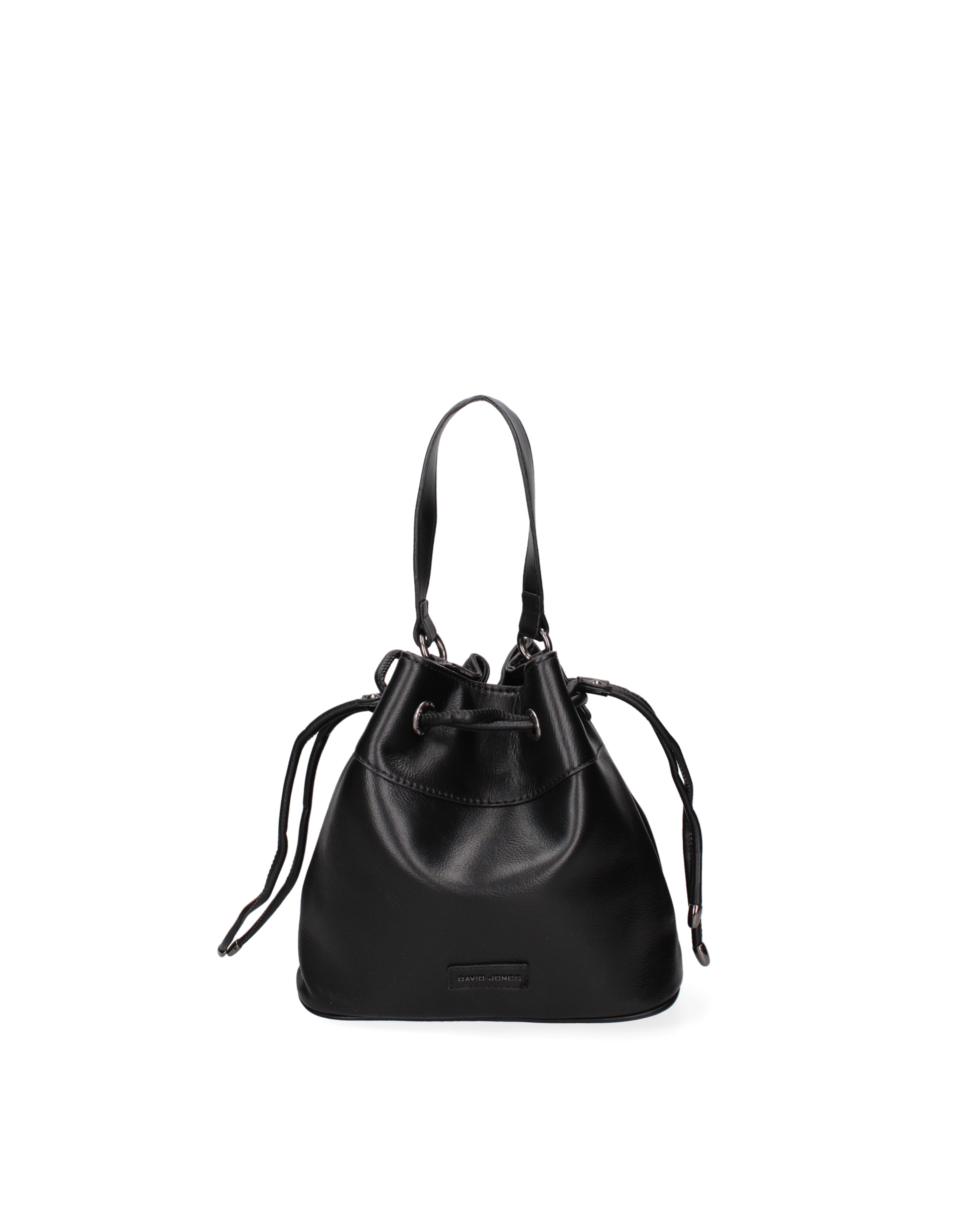 Borsa a secchiello da donna Ecopelle F6714-3-BLACK David Jones