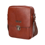 Borsa a tracolla uomo in pelle PU Casual PCL3078-BROWN Northampton Polo Club