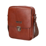 Borsa a tracolla uomo in pelle PU Casual PCL3078-BROWN Northampton Polo Club