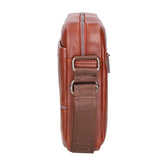 Borsa a tracolla uomo 100% pelle PU PCL3084-BROWN Northampton Polo Club
